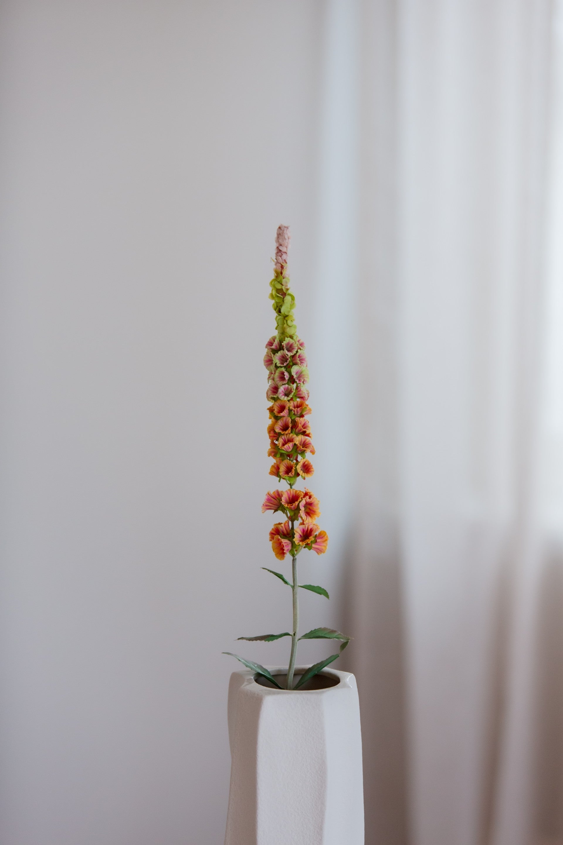 Dekorativ kunstig foxtail blomsterstilk oransje