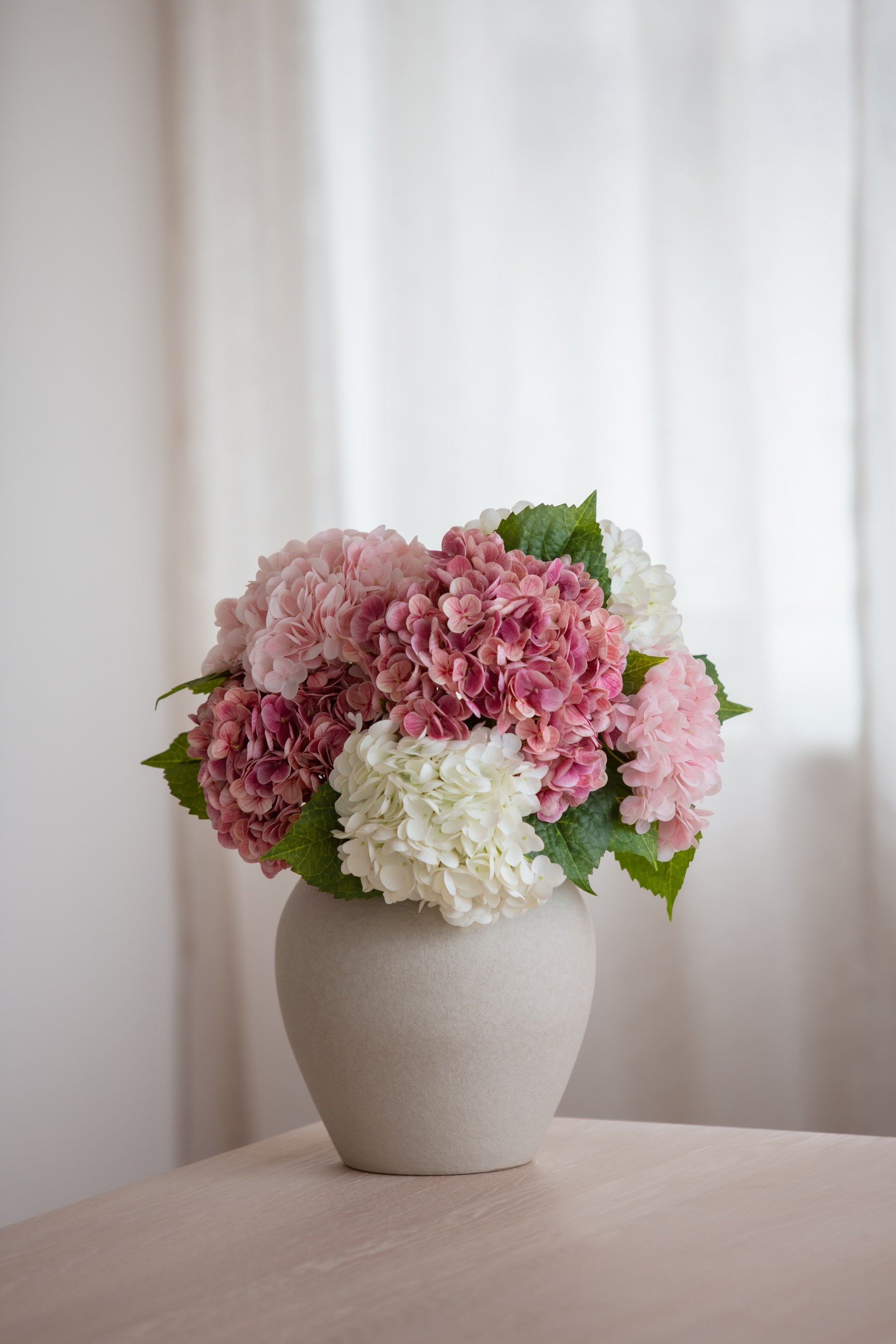 Kunstige blomster Perlemor Stor i vase