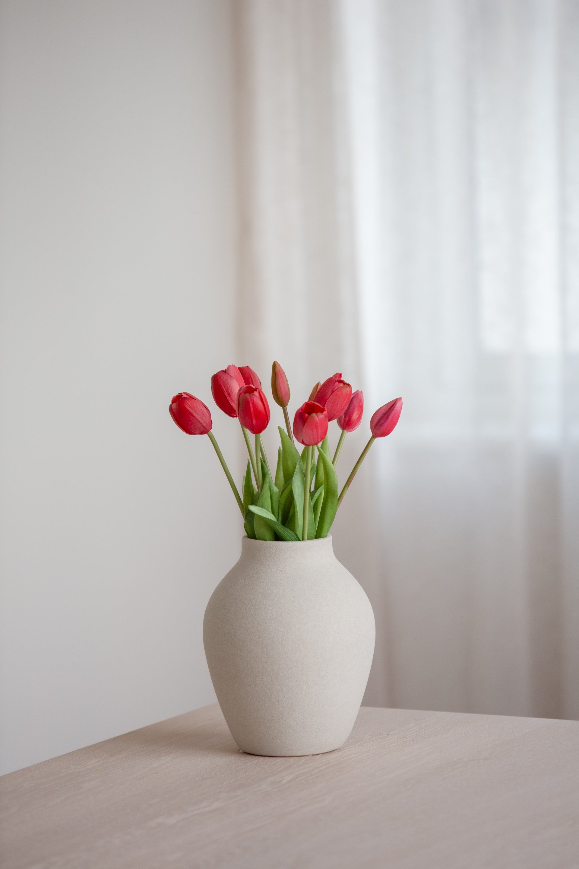 Kunstige blomster Rosa vår i vase