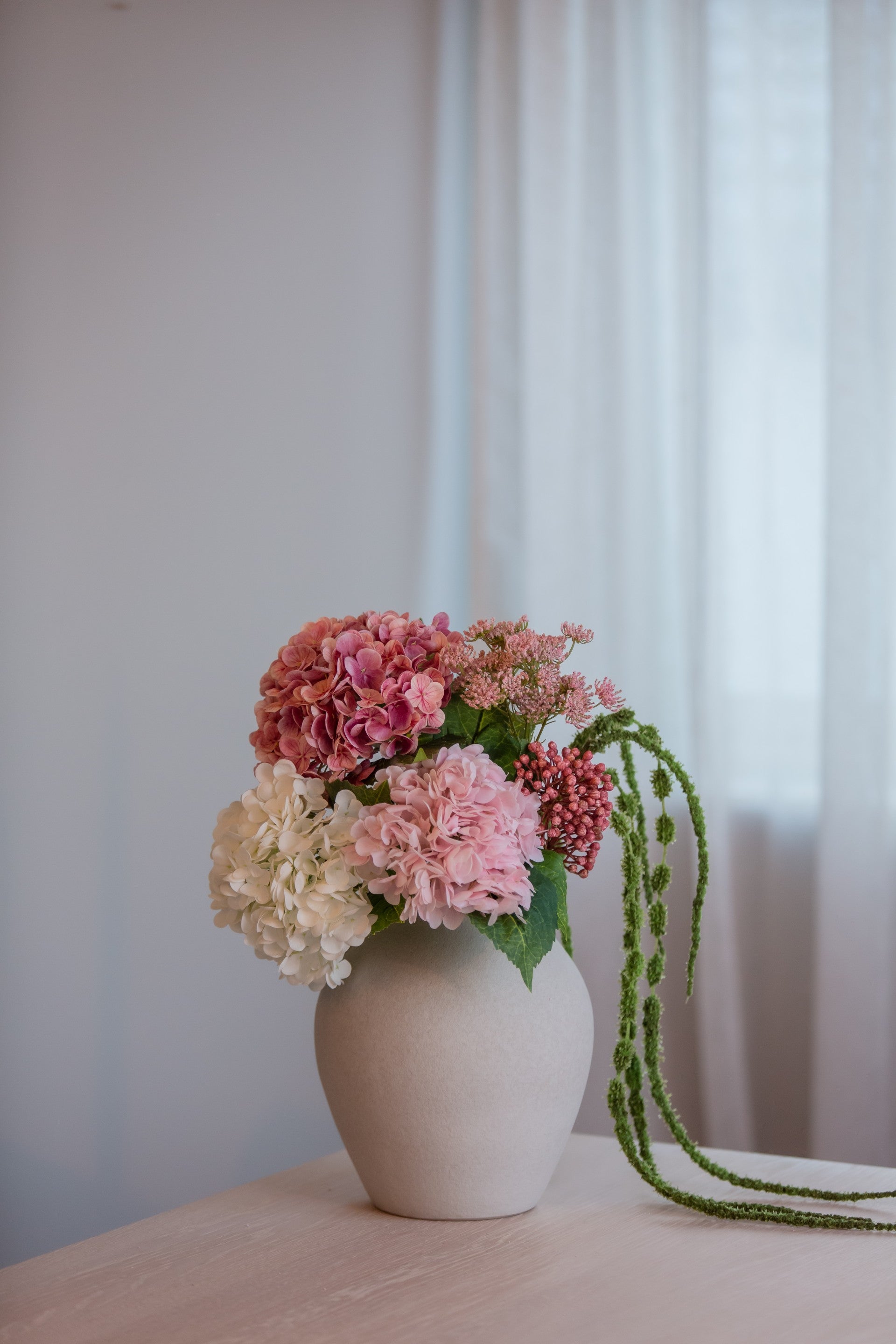 Kunstige blomster Blomstring i vase