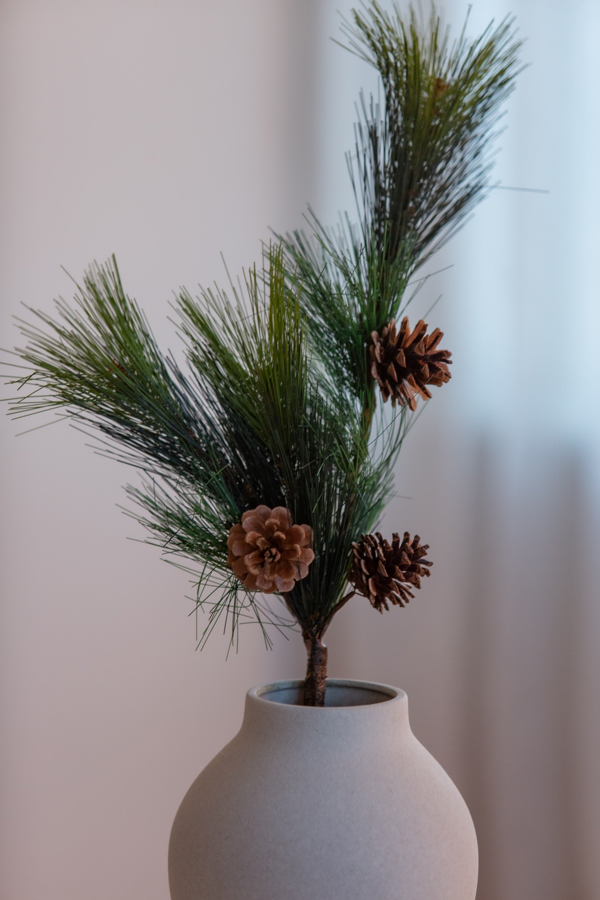 Naturtro kunstig pine needle tree stilk