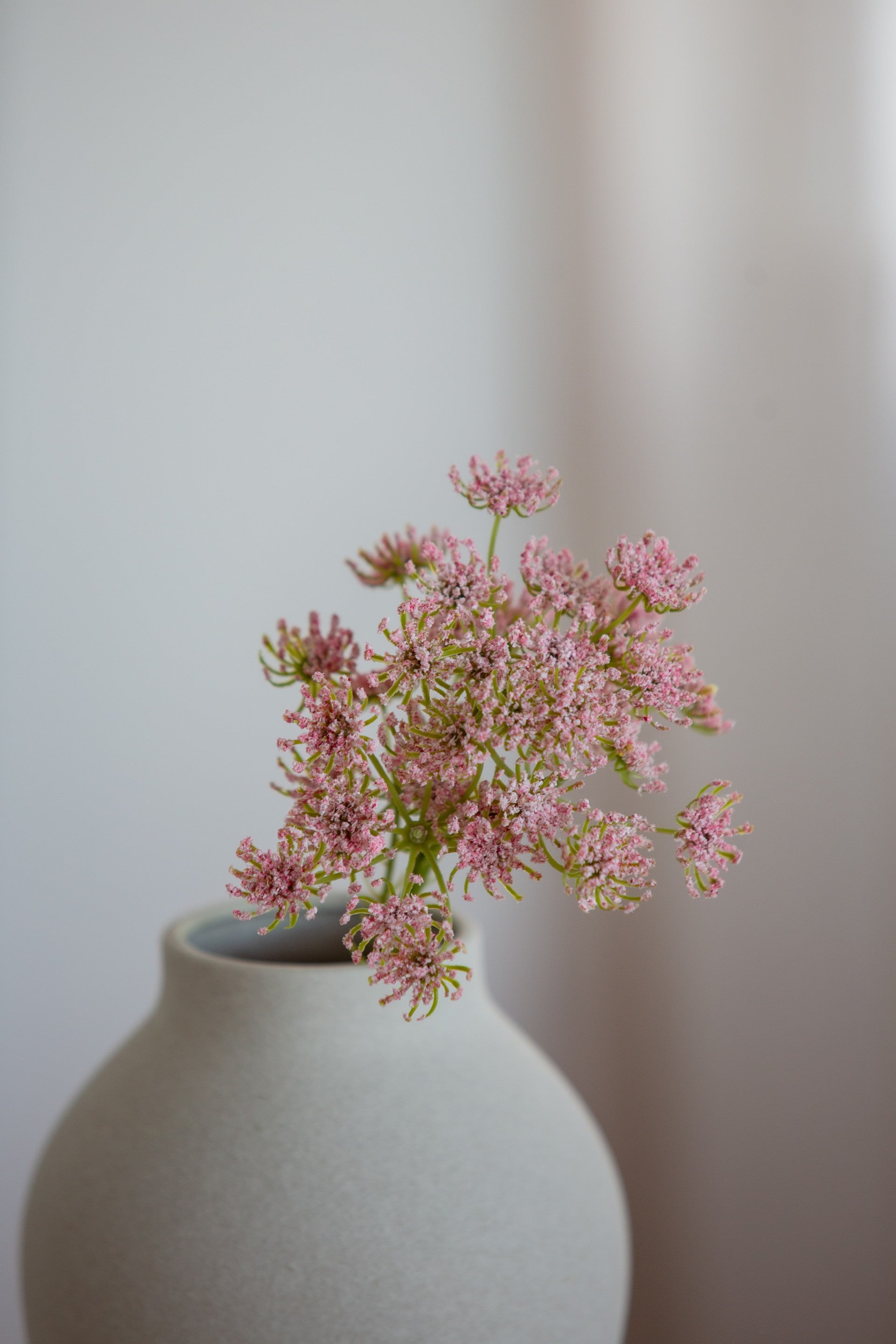 Kunstig Queen Annes blomst i rosa farge fra Wenim Studio