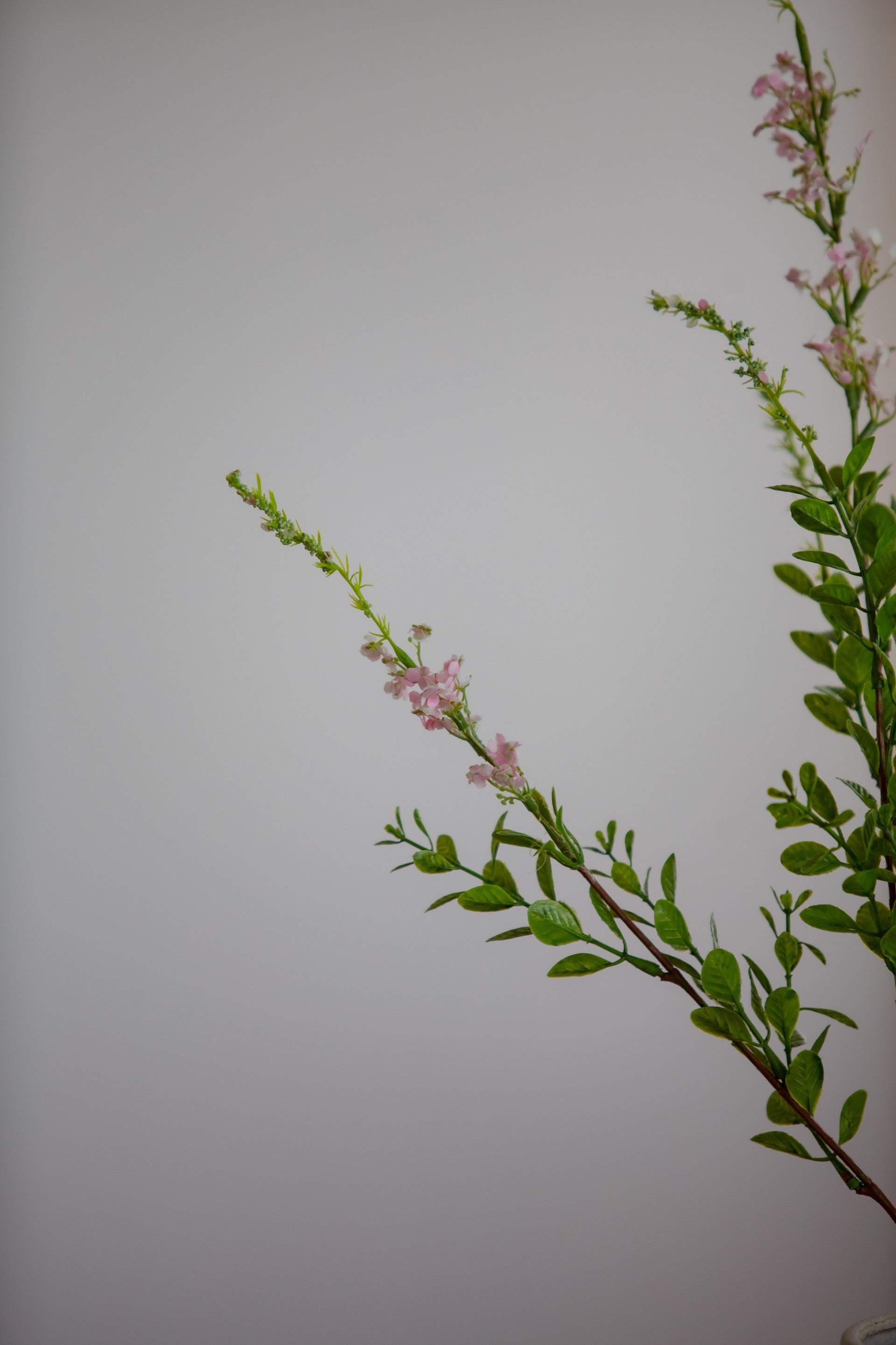 Naturtro kunstig wild flower stilk lys rosa